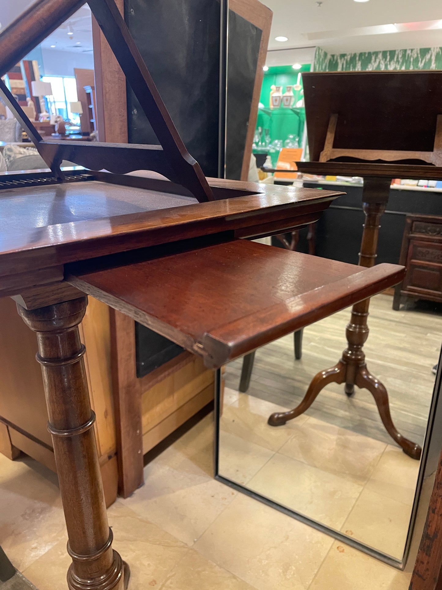 Antique Lectern with Candlestands, belonging to William Safire (02J002)