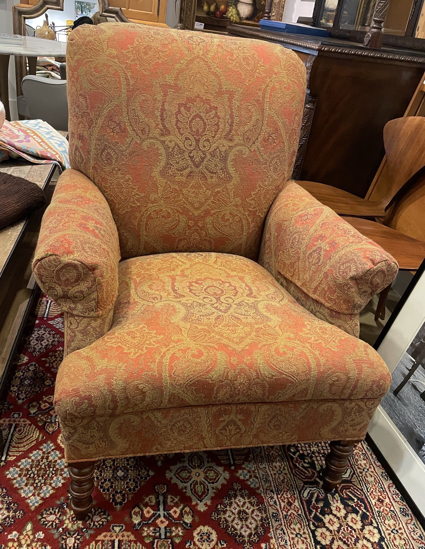 Vanguard Paisley Upholstered Arm Chair (Two available 0NM003)
