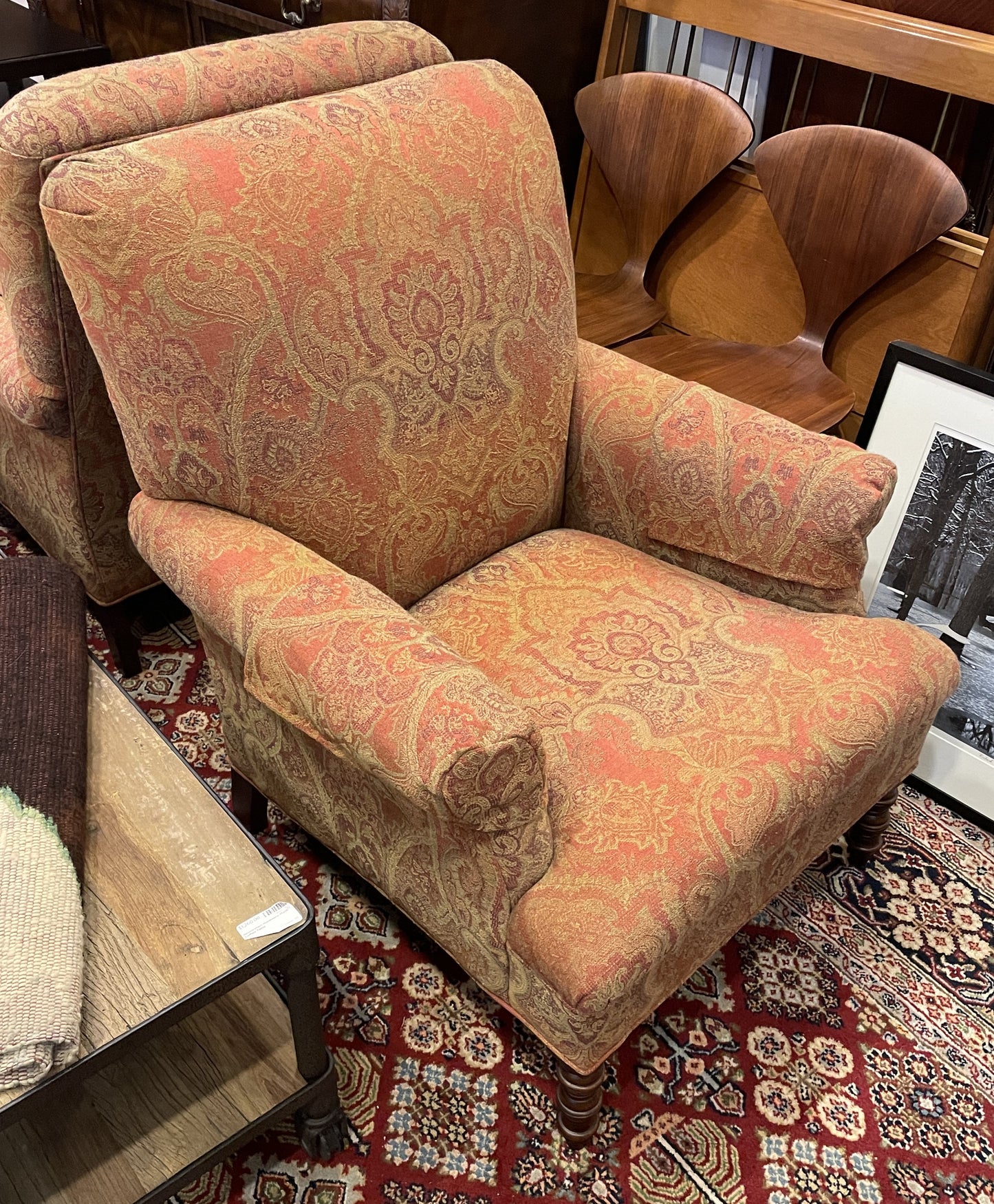 Vanguard Paisley Upholstered Arm Chair (Two available 0NM003)