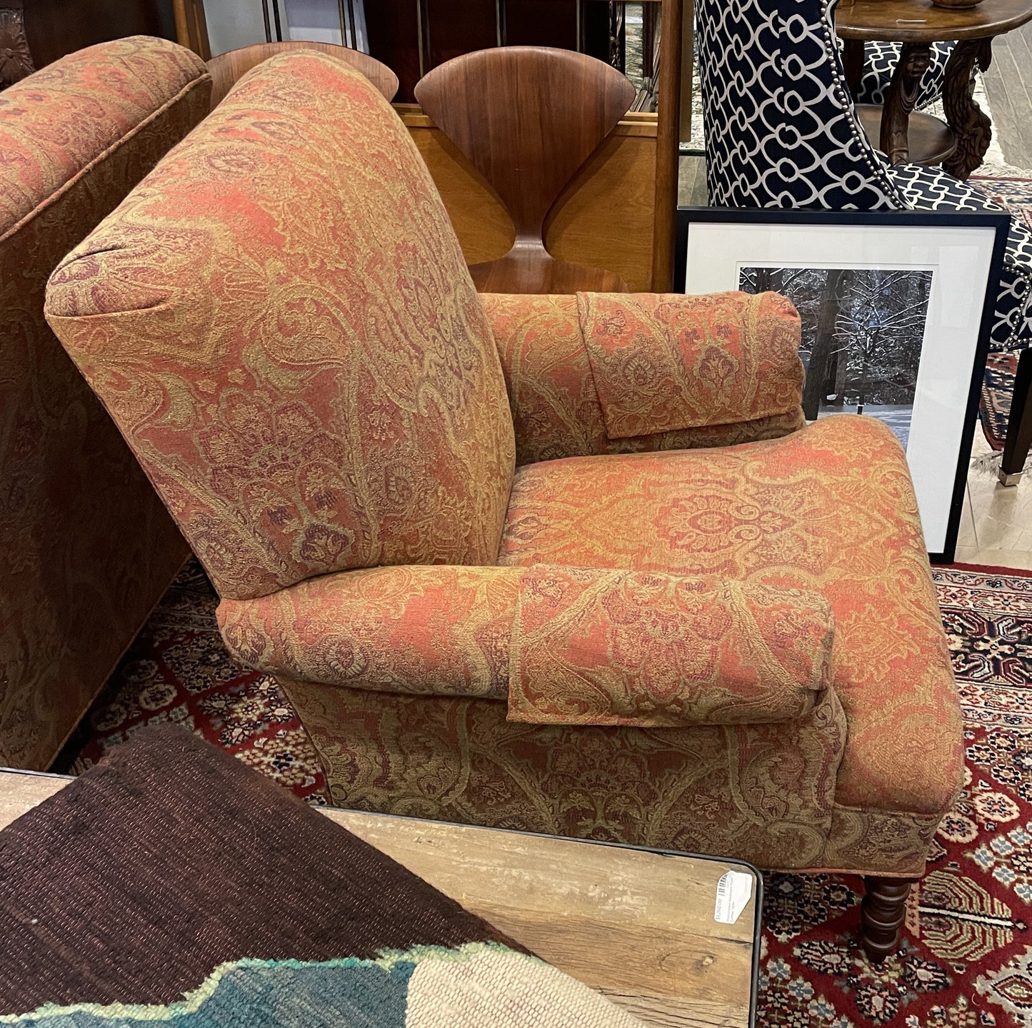 Vanguard Paisley Upholstered Arm Chair (Two available 0NM003)