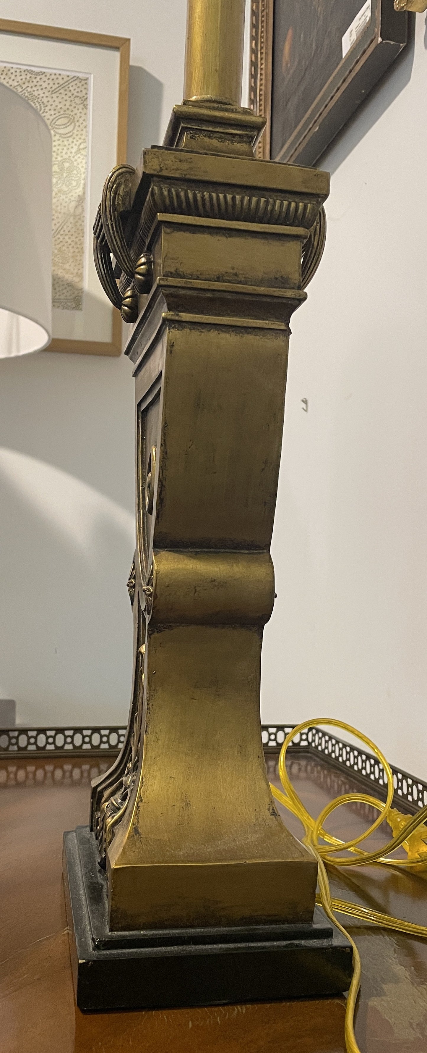 Pair Vintage Hollywood Regency Lamps, AS IS (0JZ008)