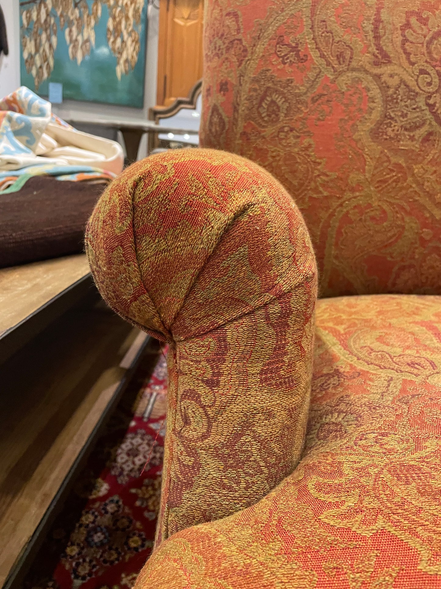 Vanguard Paisley Upholstered Arm Chair (Two available 0NM003)