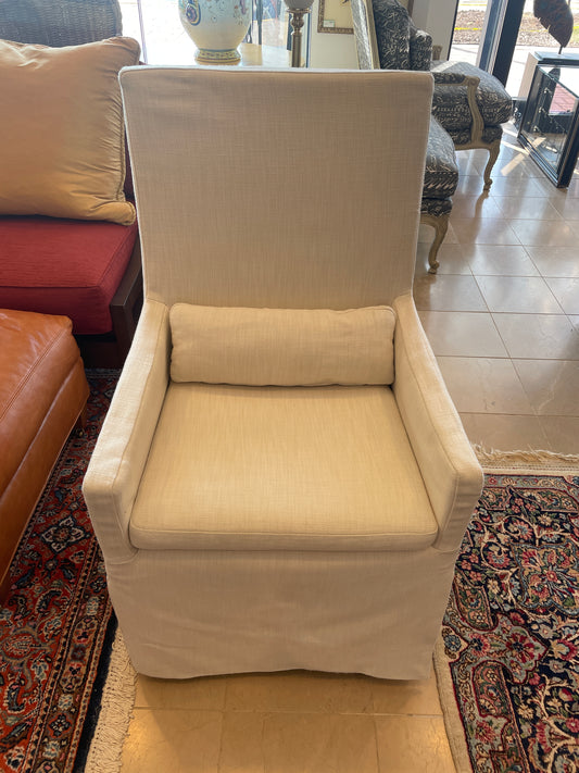 Restoration Hardware Belgium Track Chairs on Casters, a Pair