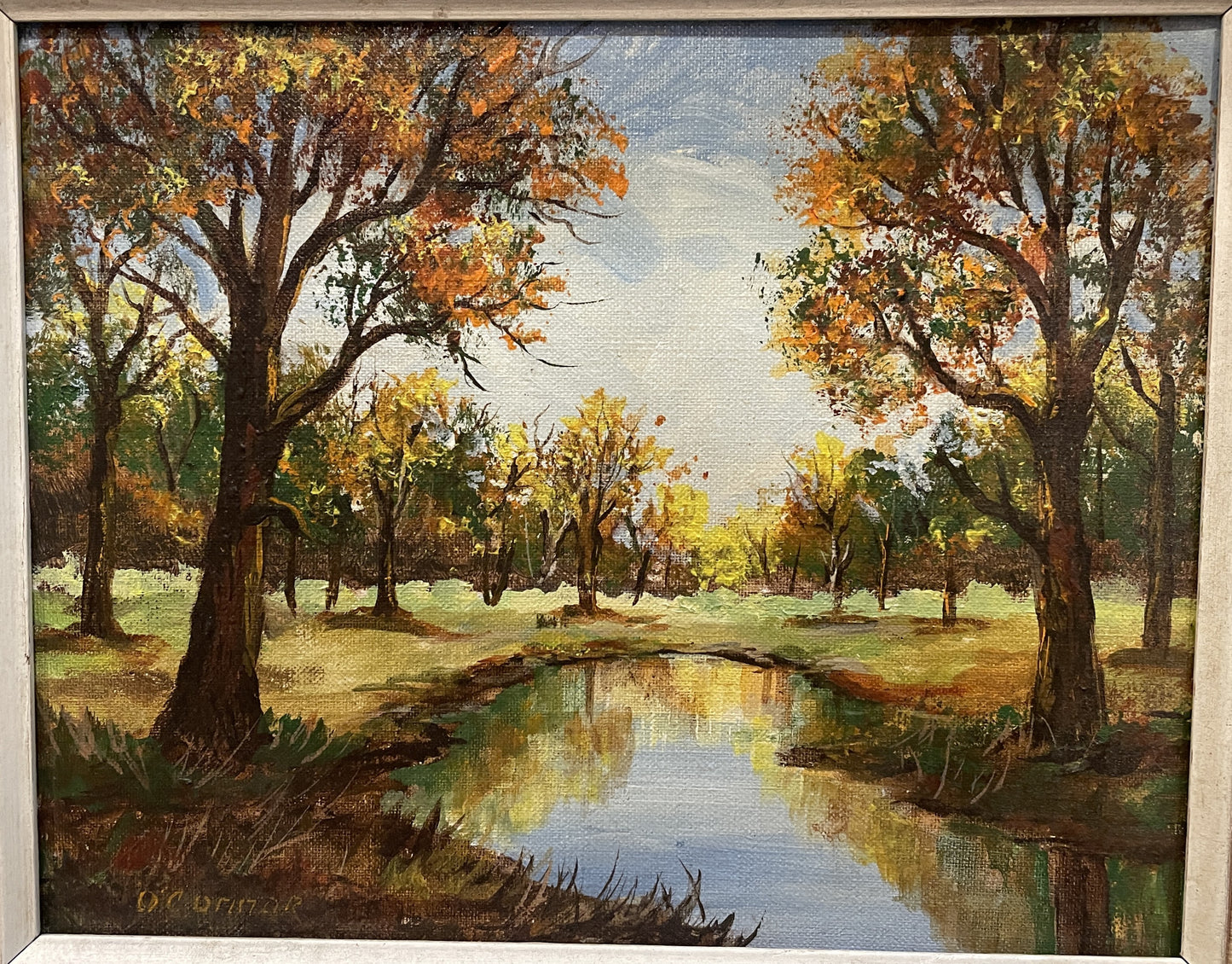 O'Connor Oil on Canvas, Fall Scene (00Z01L)