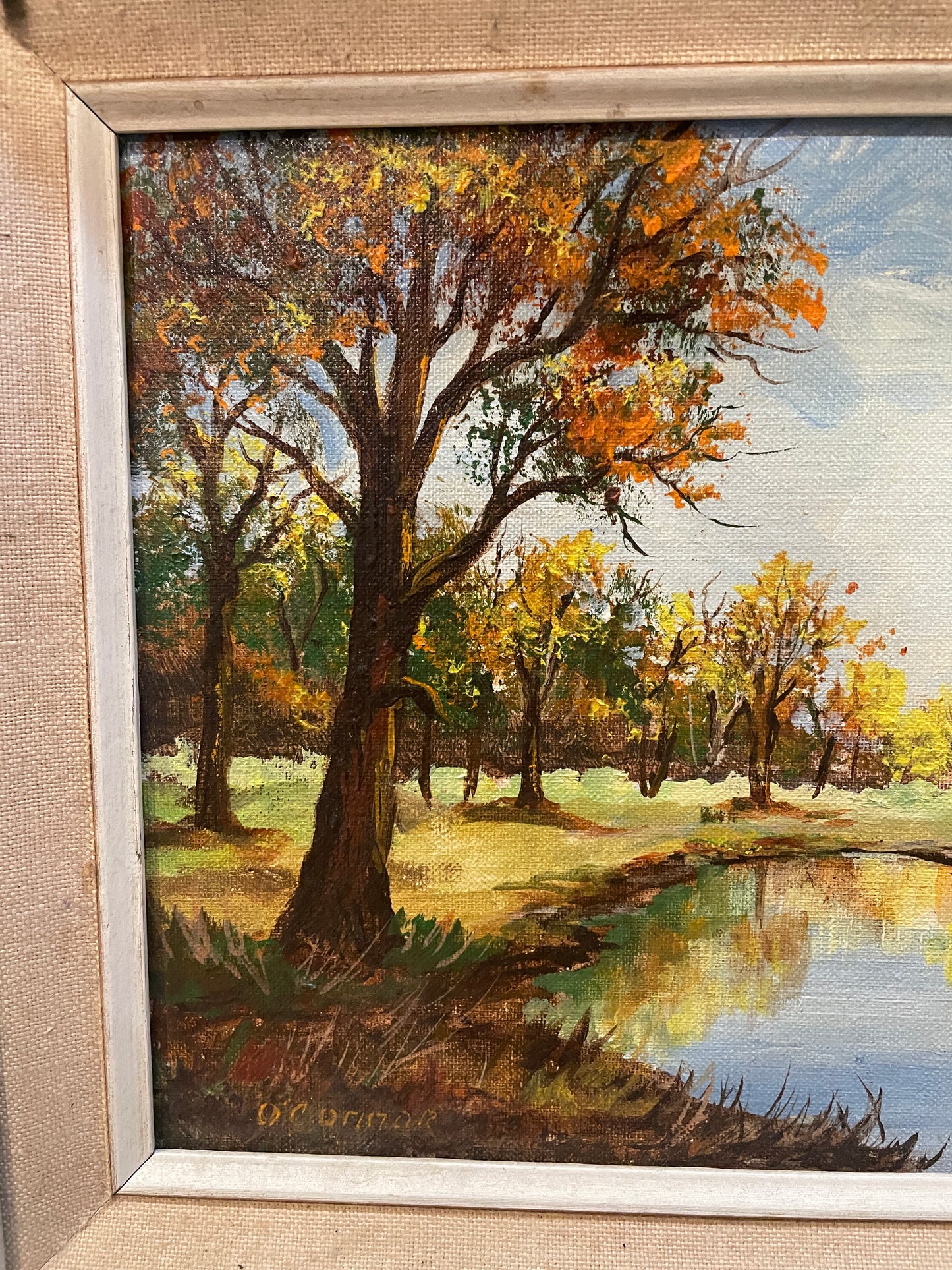 O'Connor Oil on Canvas, Fall Scene (00Z01L)