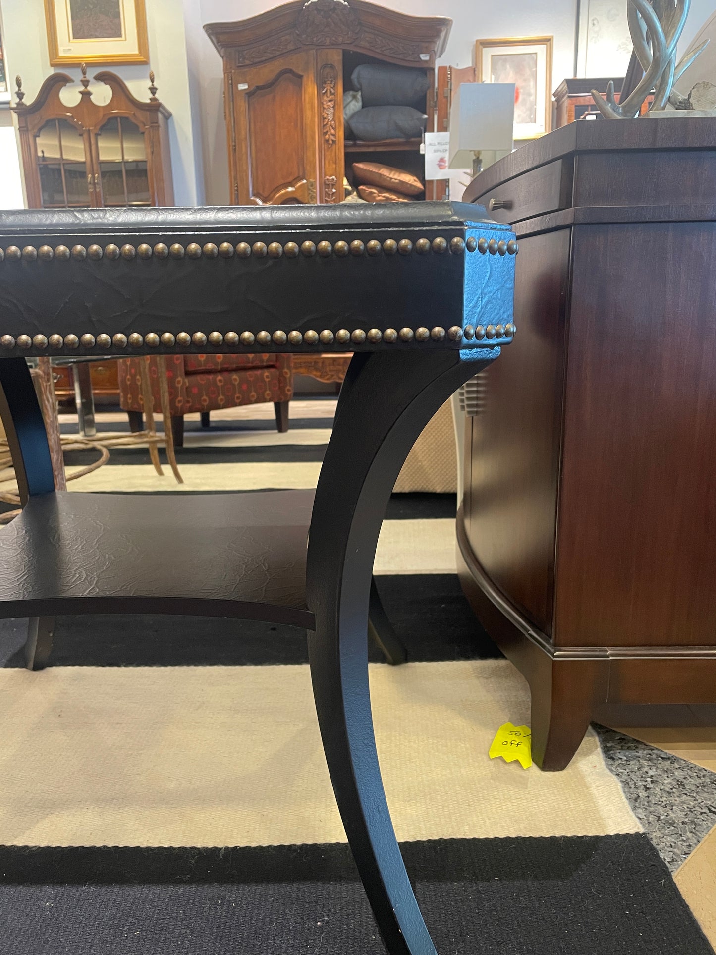 Ethan Allen Everett Grommeted End Table