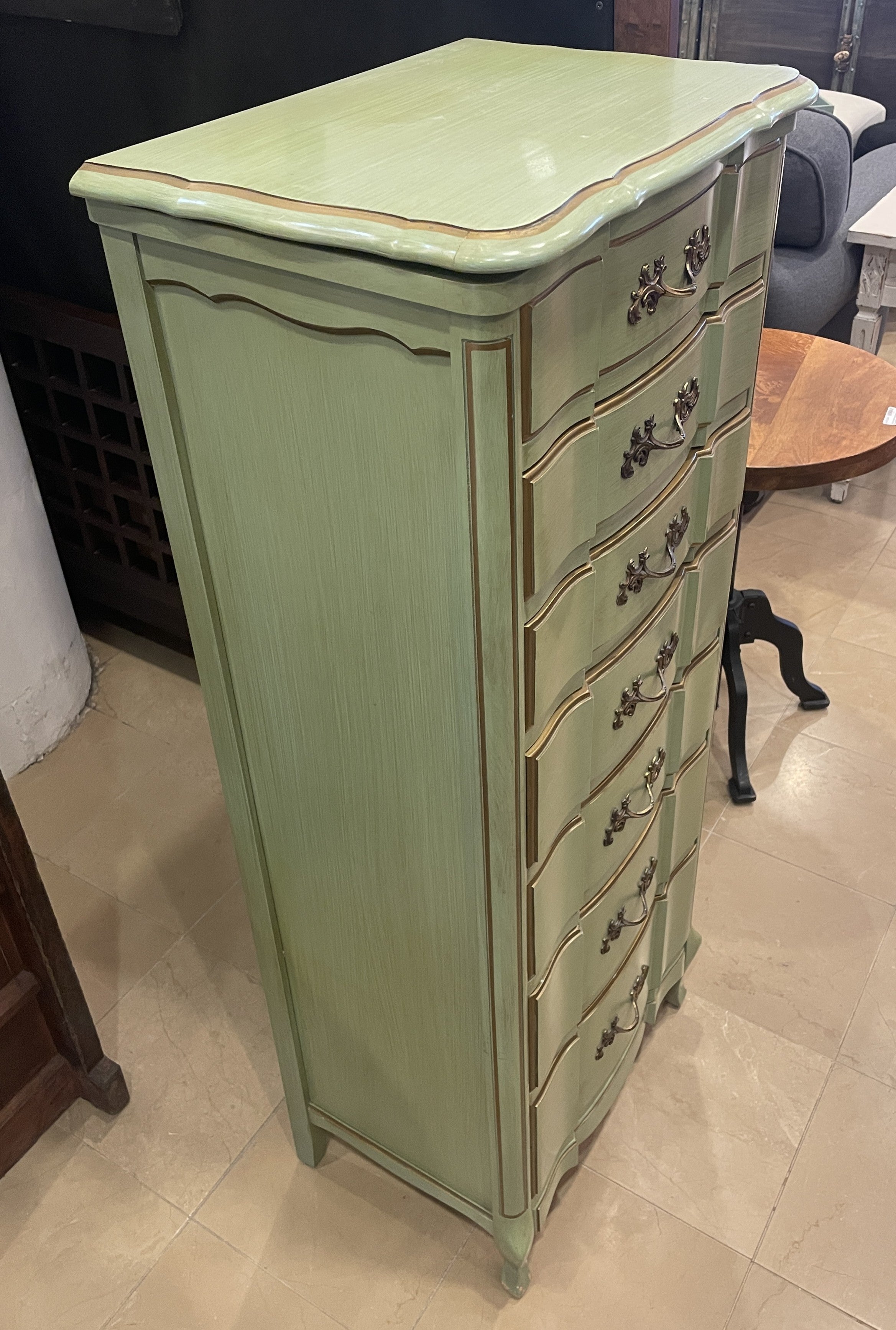 Sanford French Provincial Lingere Chest in Green (0JZ005) – The