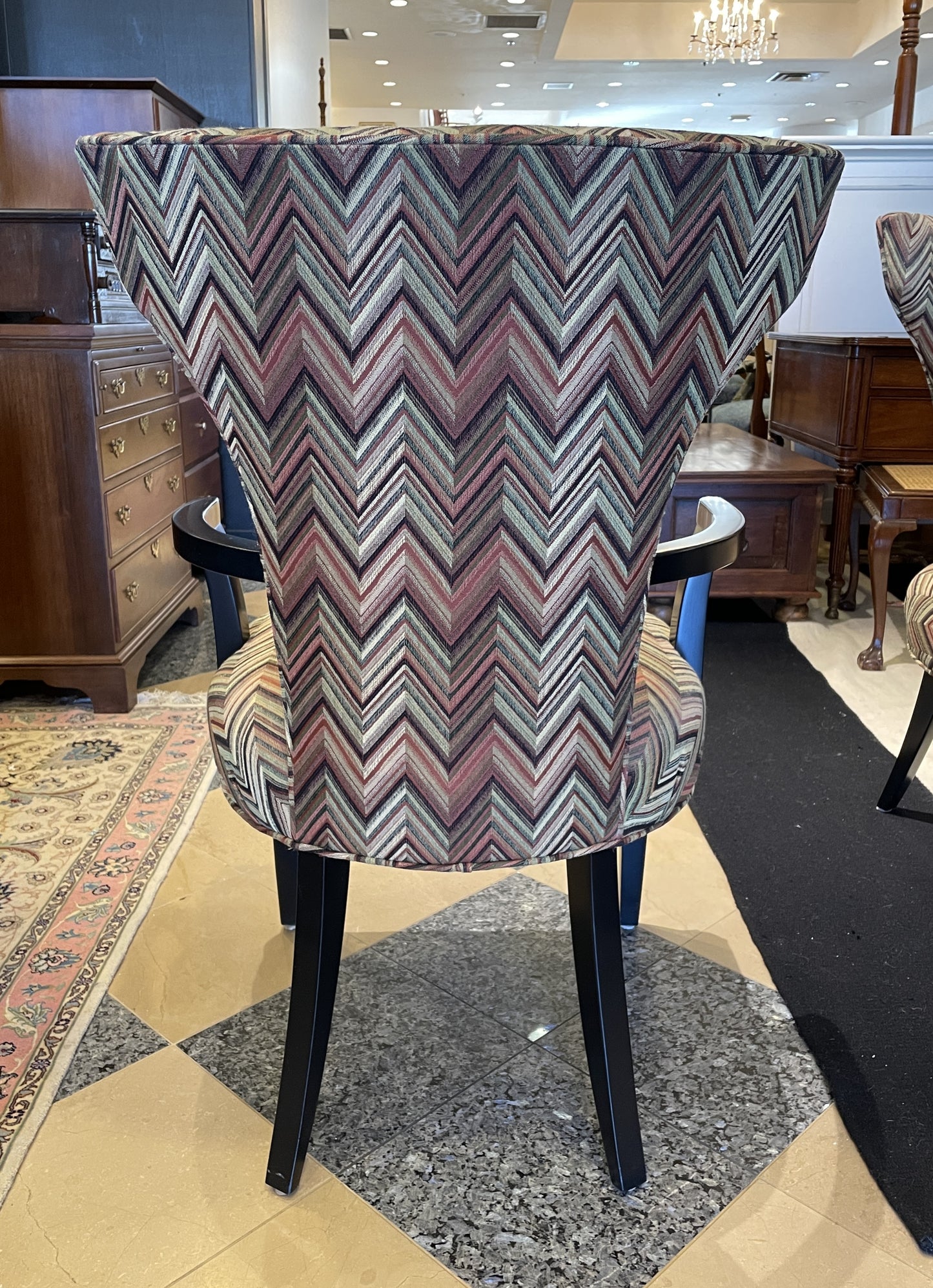 Set of 4 R Honquist Chevron Dining Chairs (0C0004)