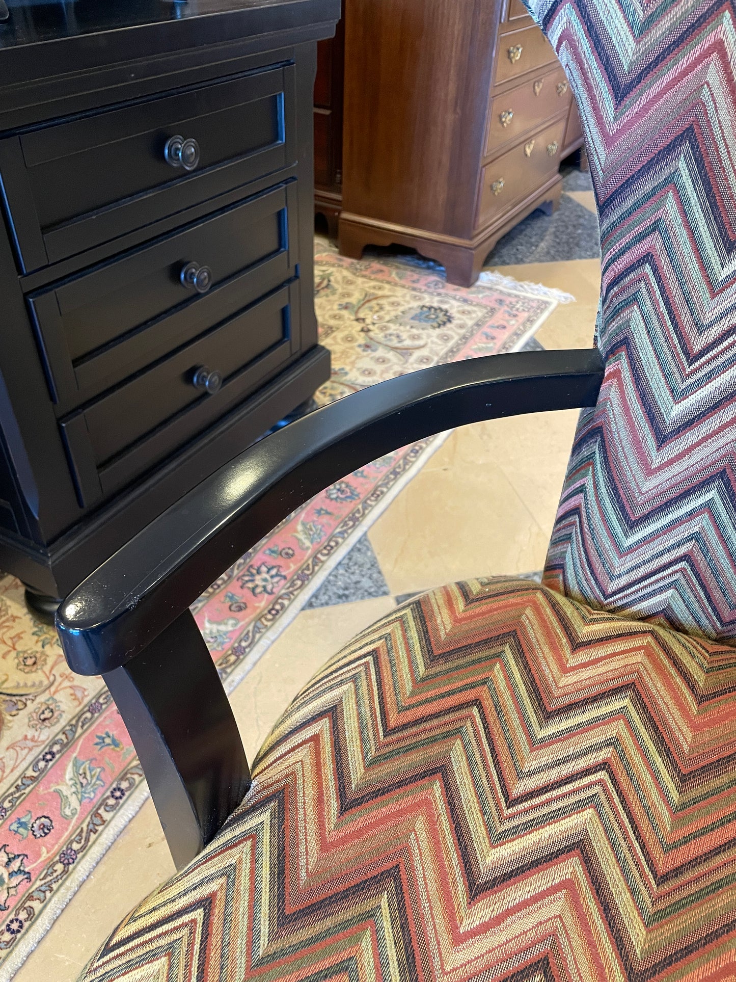 Set of 4 R Honquist Chevron Dining Chairs (0C0004)