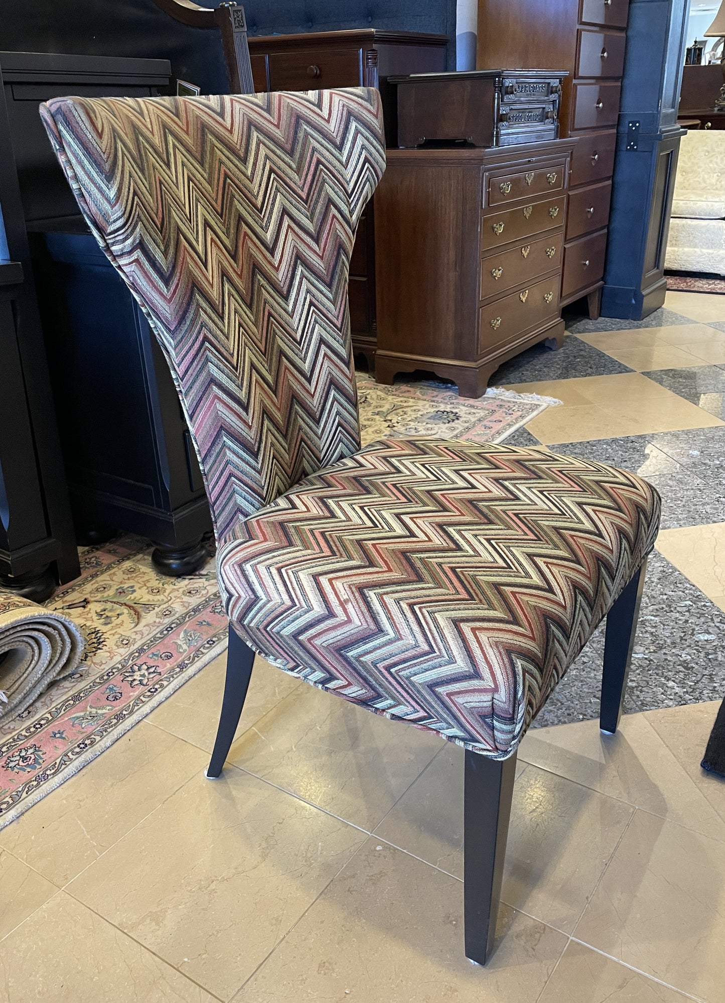 Set of 4 R Honquist Chevron Dining Chairs (0C0004)