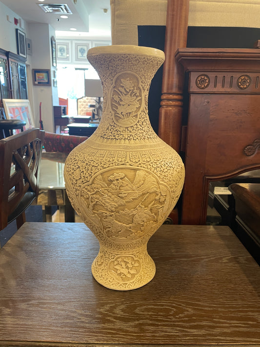 Asian Carved Soapstone Vase