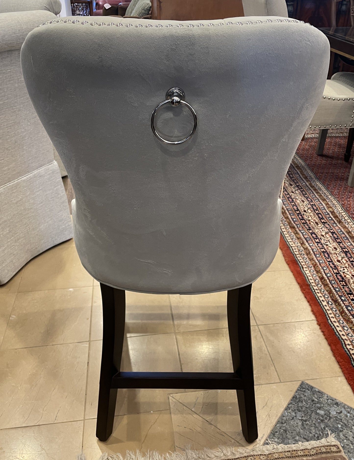 ZGallerie "Charlotte" Tufted Barstool (Two available 0NR001 and 0NR002)