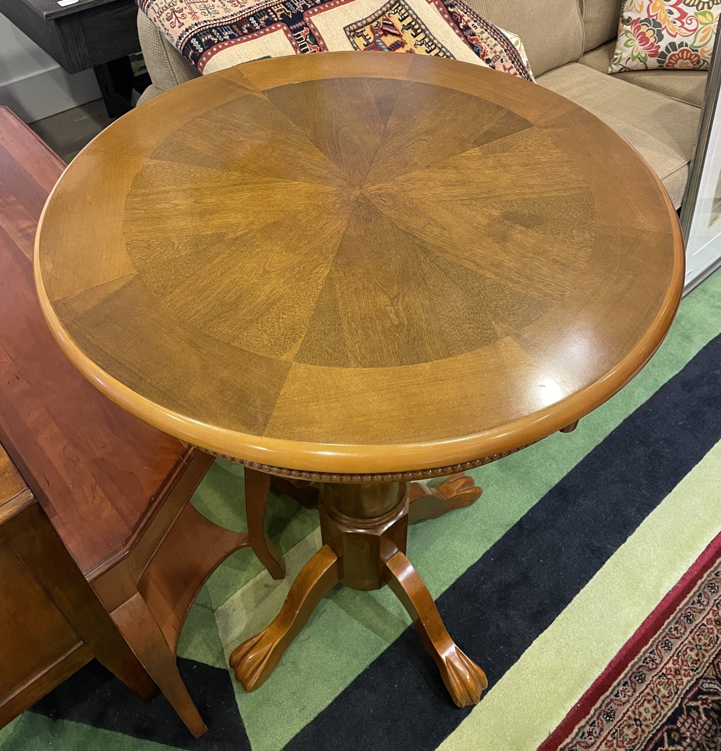 Round Cherry Pub Table, AS IS (0NT001)