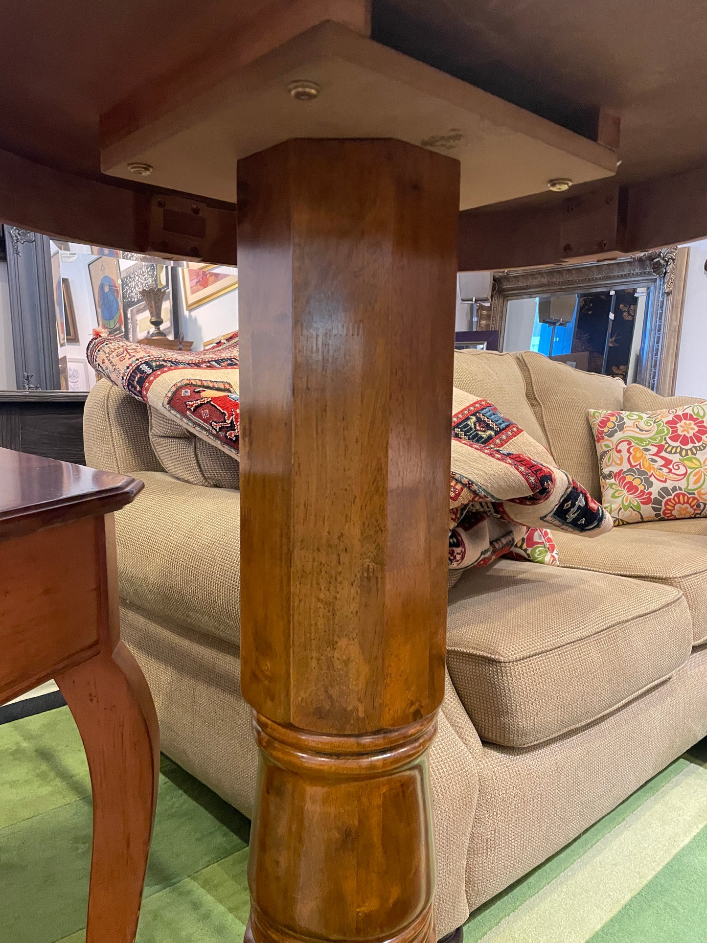 Round Cherry Pub Table, AS IS (0NT001)