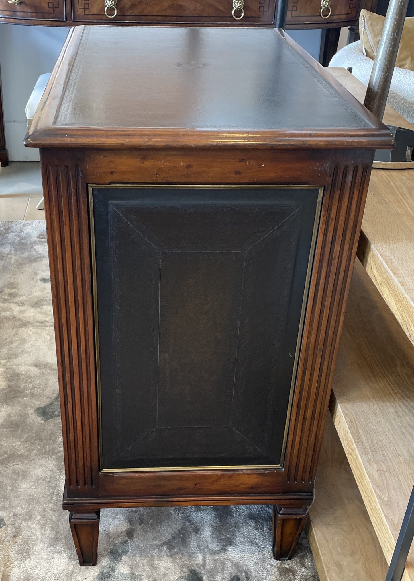 Theodore Alexander Leather Four Drawer Chest (0NT005)