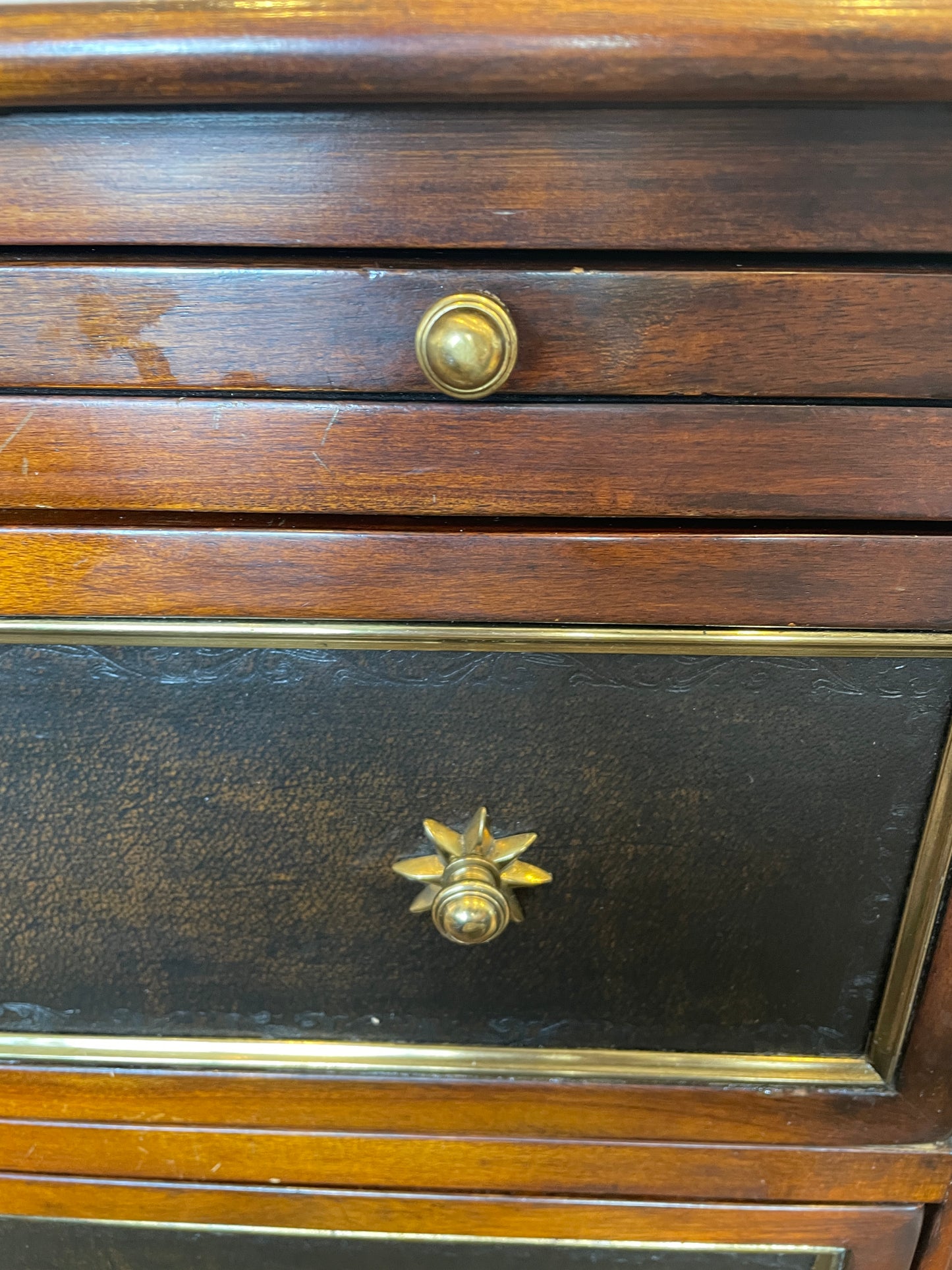 Theodore Alexander Leather Four Drawer Chest (0NT005)