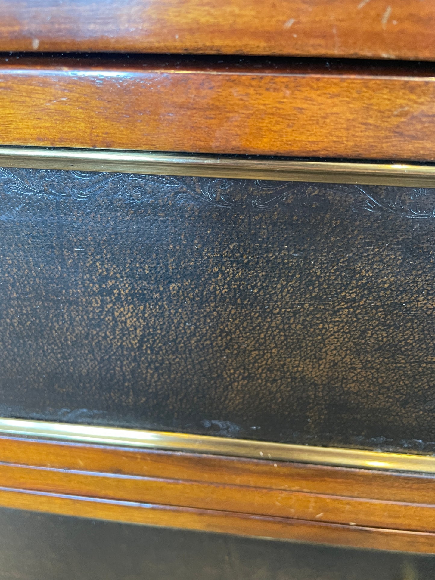 Theodore Alexander Leather Four Drawer Chest (0NT005)