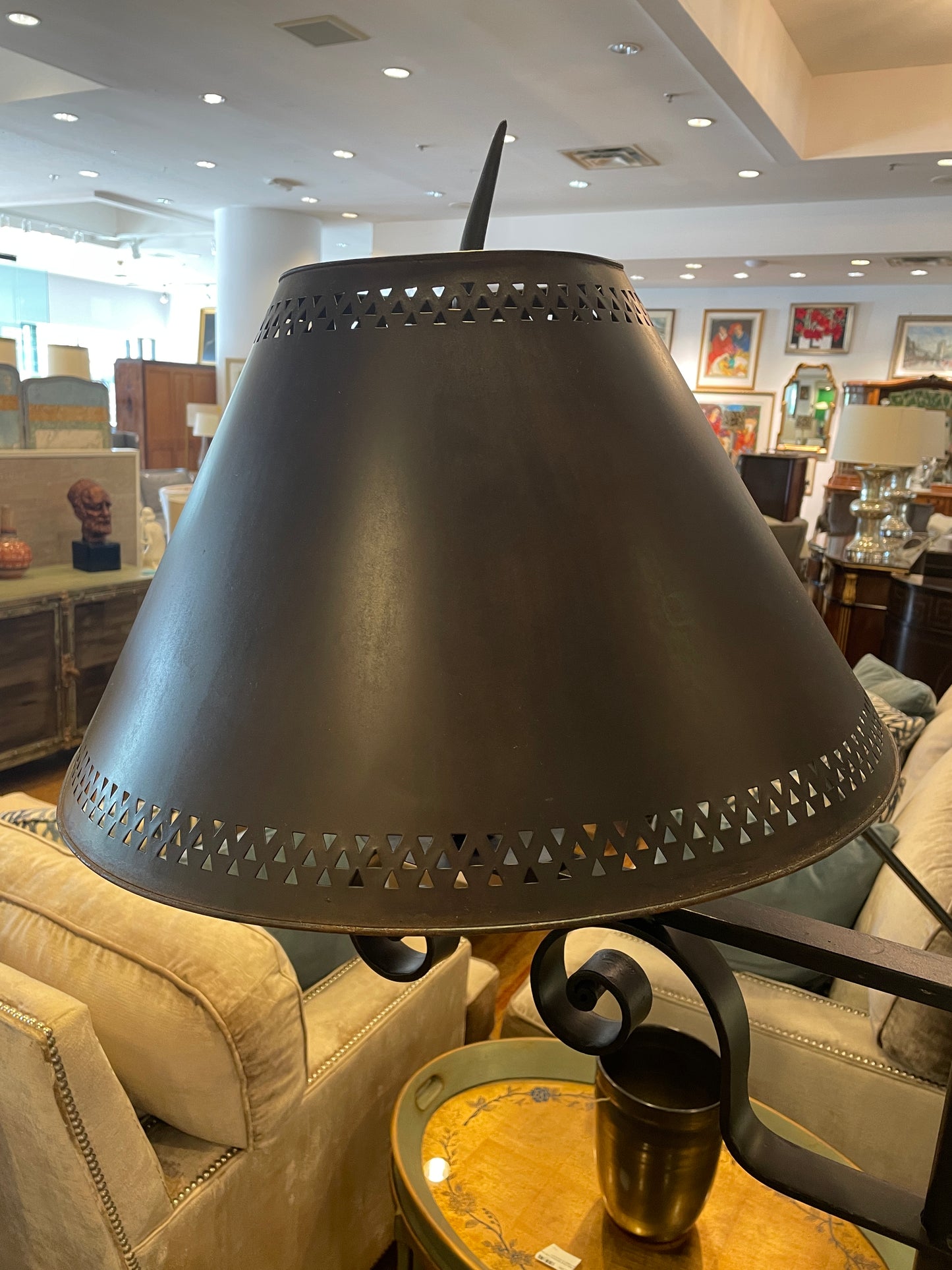 Farmhouse Weathervane Iron Floor Lamp (0NT007)