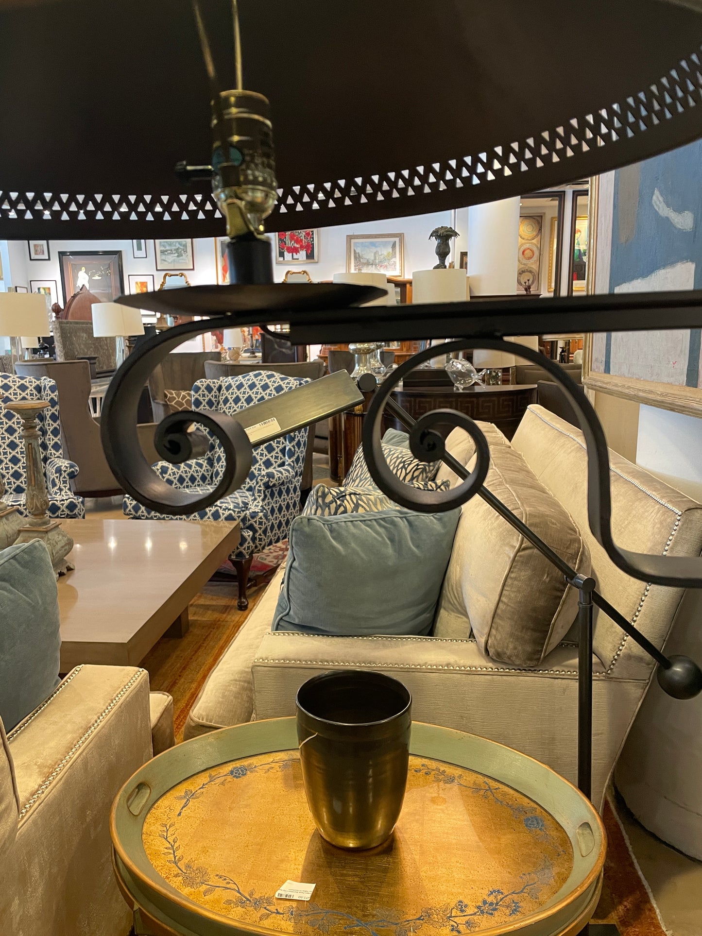 Farmhouse Weathervane Iron Floor Lamp (0NT007)