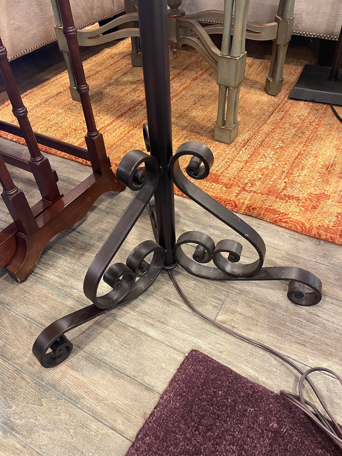 Farmhouse Weathervane Iron Floor Lamp (0NT007)