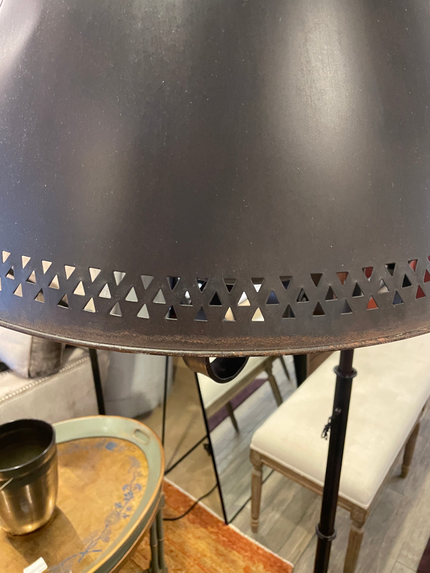 Farmhouse Weathervane Iron Floor Lamp (0NT007)