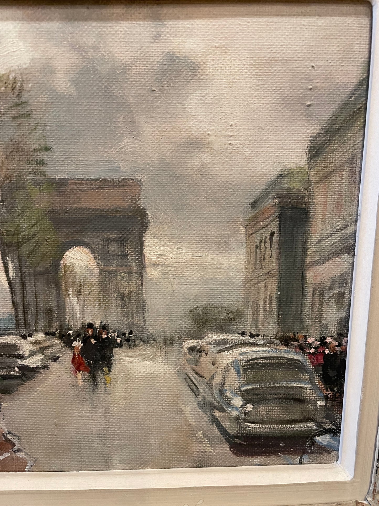 Jules René Hervé Champs Elysees Street Oil on Canvas (GKP3GY)