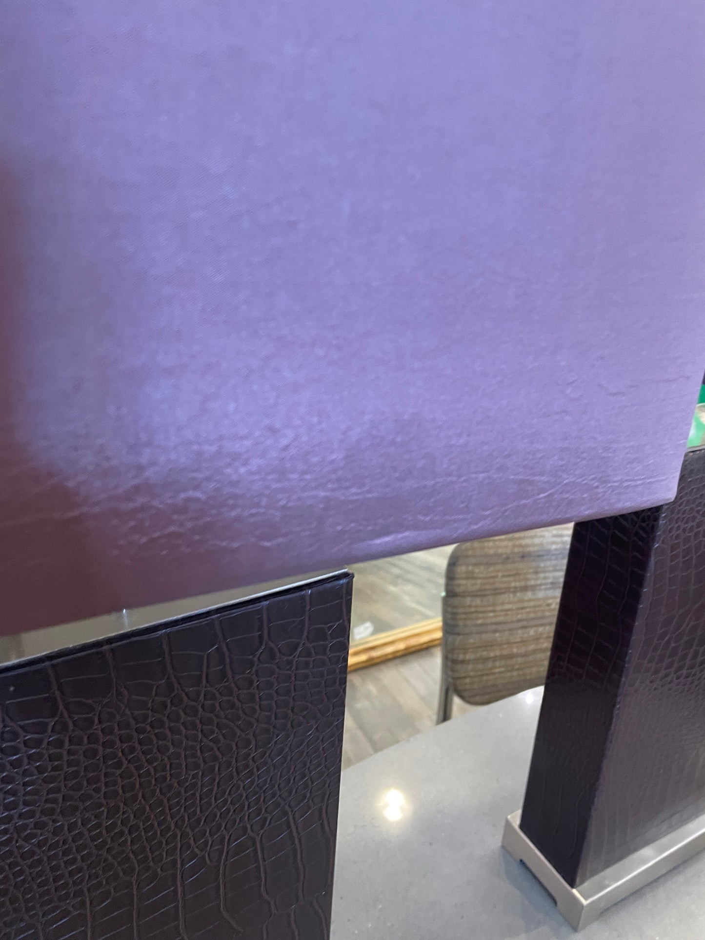 Leather and Chrome Table Lamps, a pair (0NT00J)
