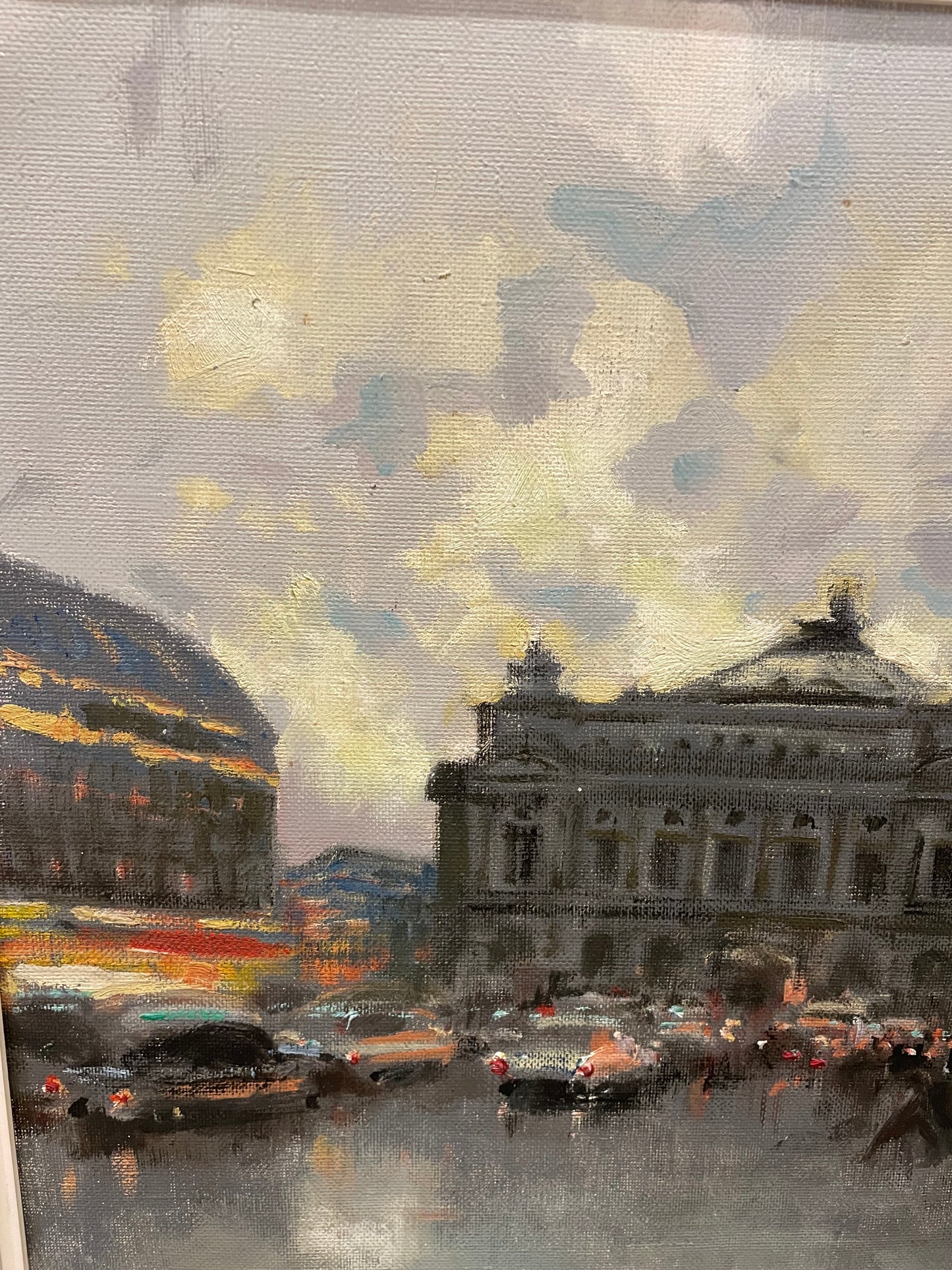 Jules-René Hervé Place de l'Opera Oil on Canvas (U4LZCC)