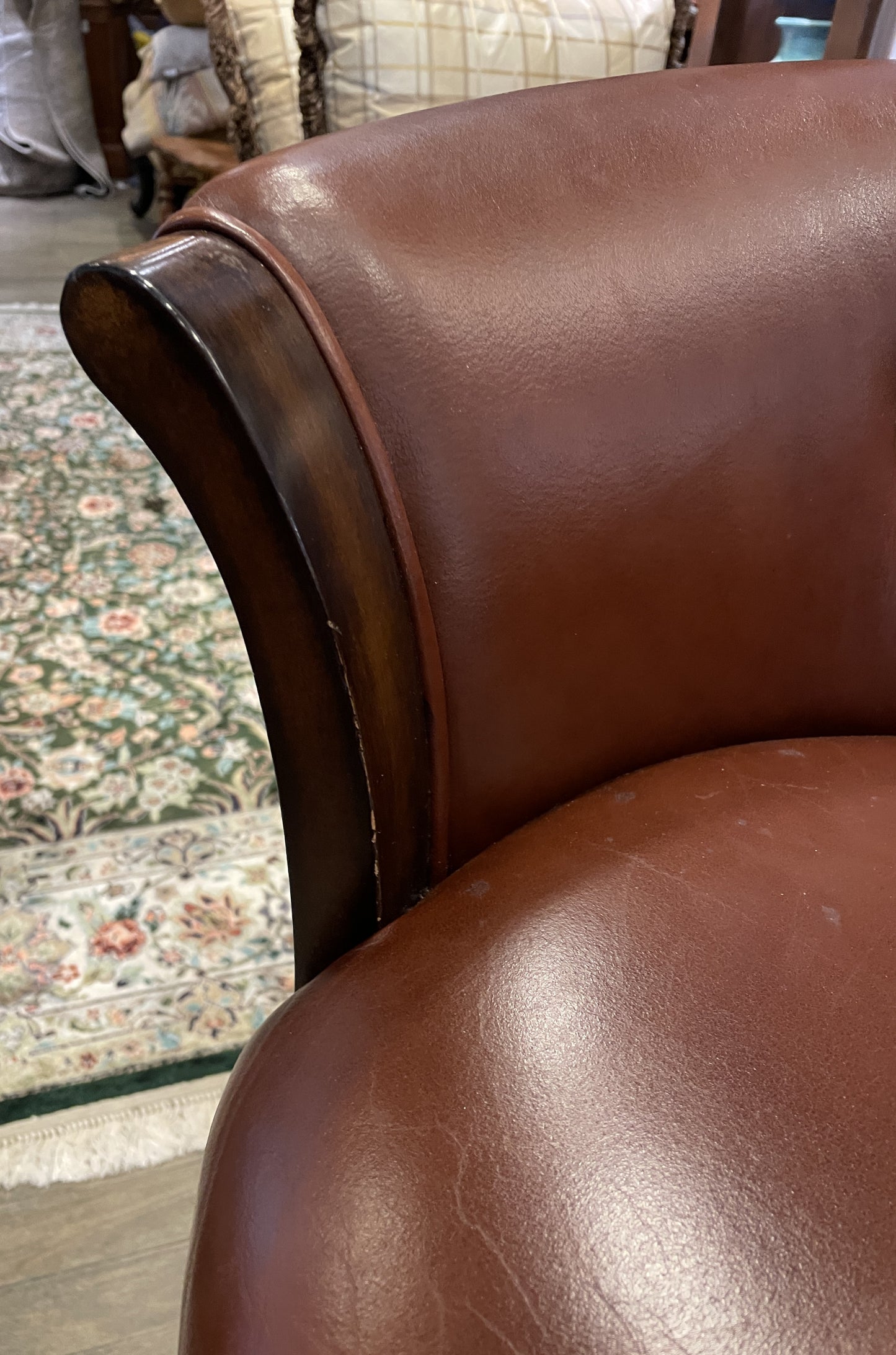 Hillsdale Barstool in Leather (Two available 0NT002 and 0NT003)