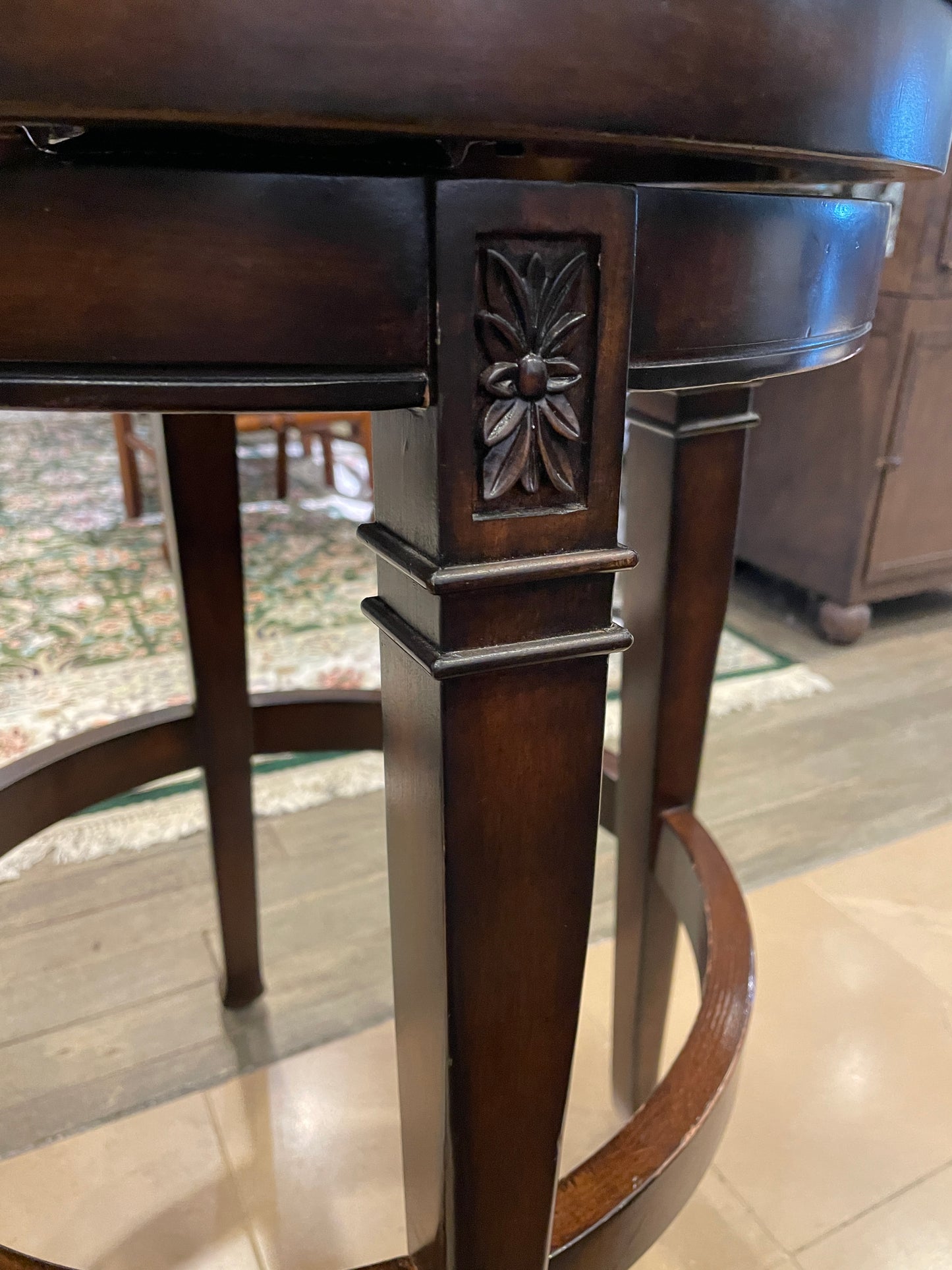 Hillsdale Barstool in Leather (Two available 0NT002 and 0NT003)