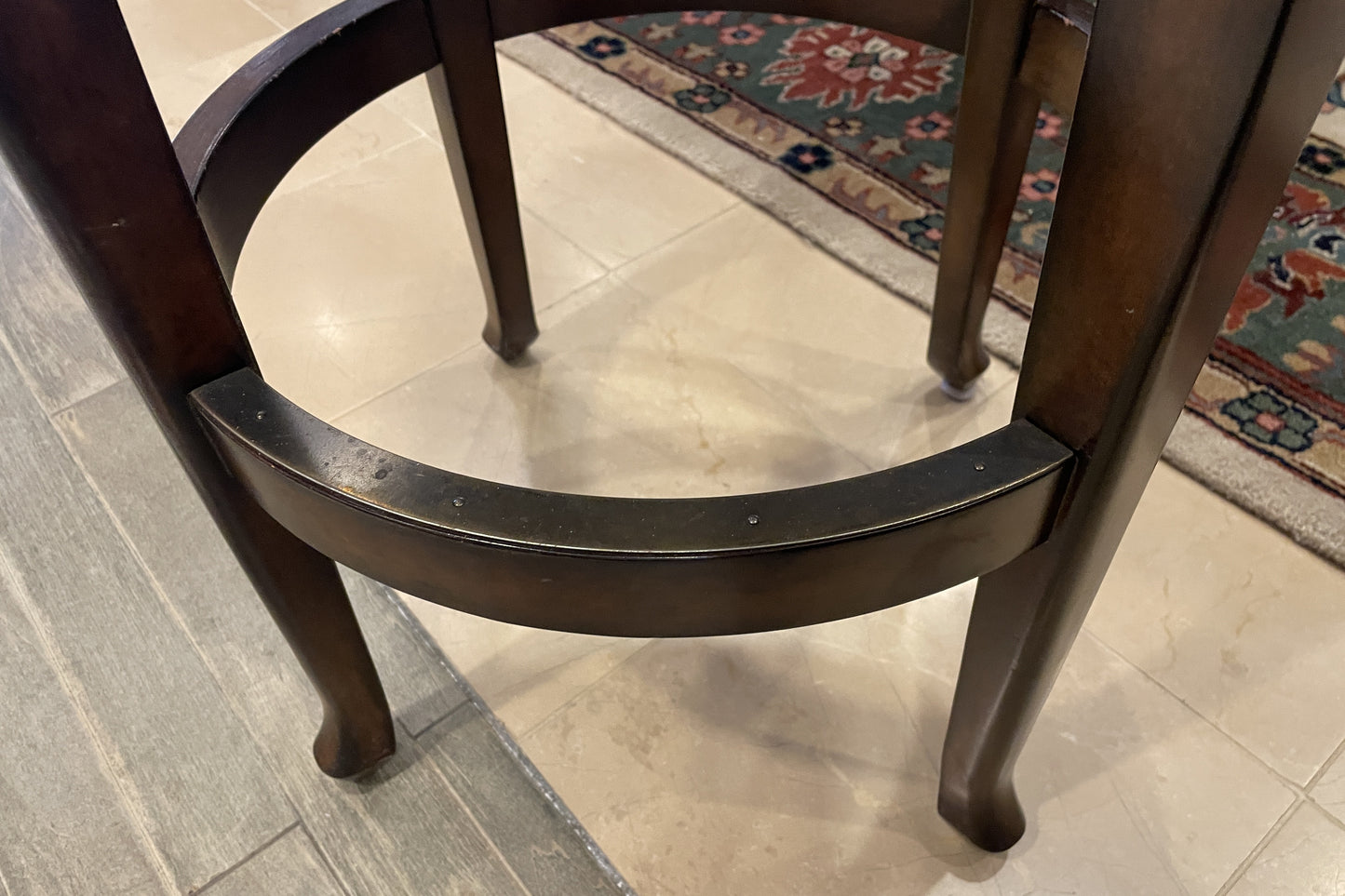 Hillsdale Barstool in Leather (Two available 0NT002 and 0NT003)