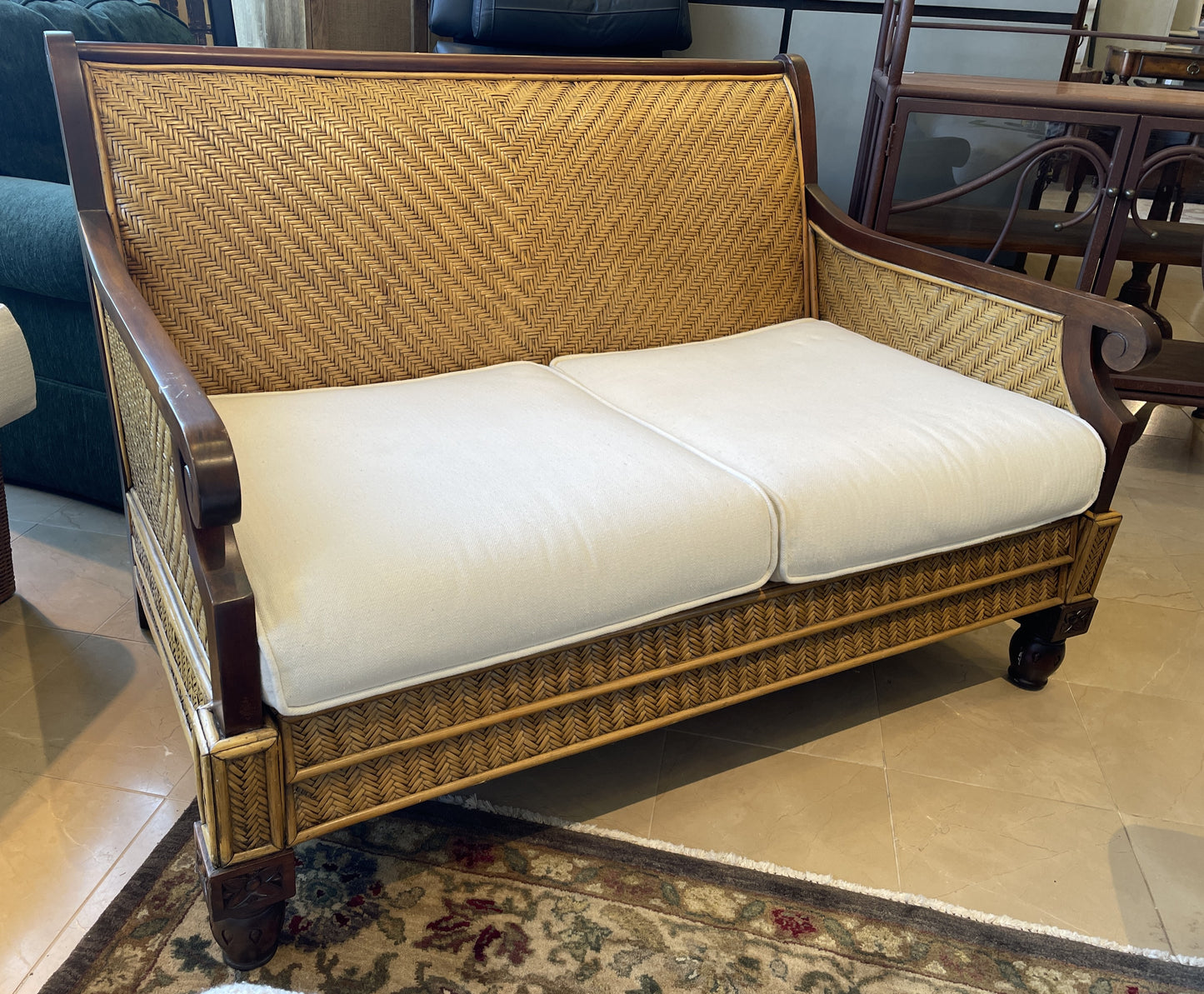 Padma's Plantation Trinidad Loveseat, AS IS (0NT00O)