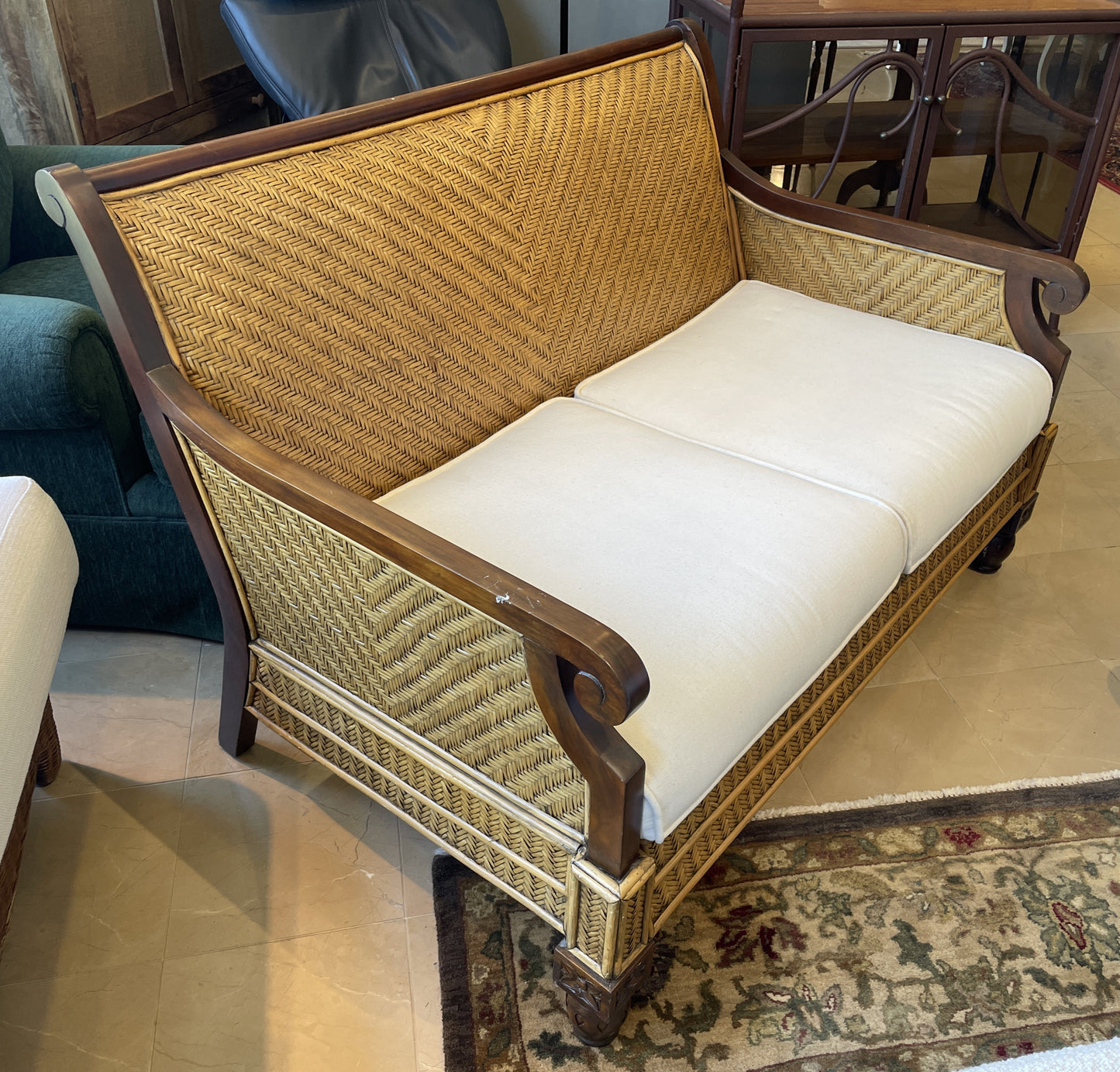 Padma's Plantation Trinidad Loveseat, AS IS (0NT00O)