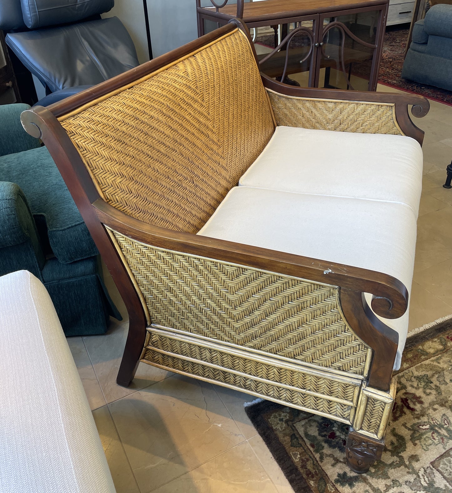 Padma's Plantation Trinidad Loveseat, AS IS (0NT00O)