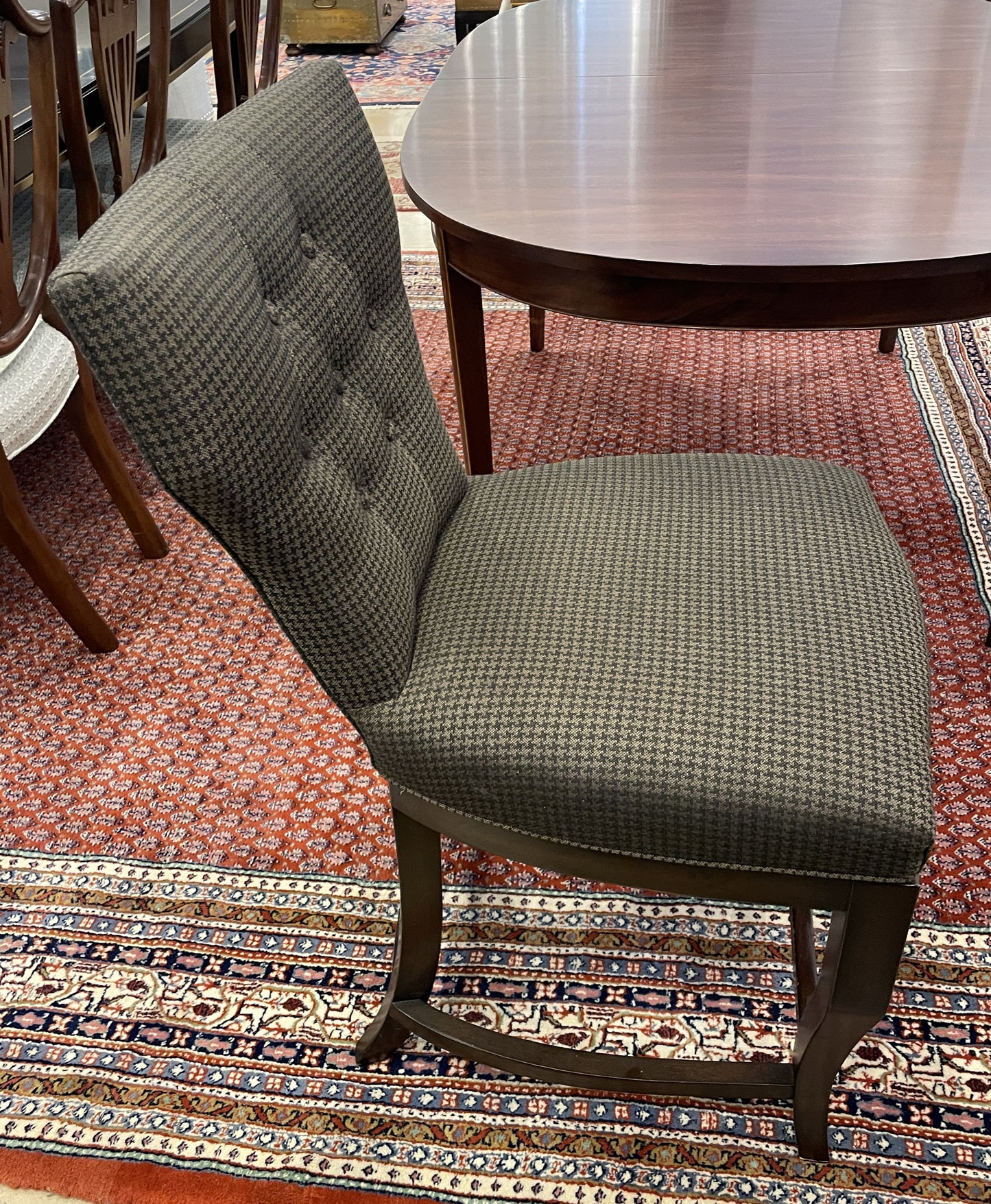 Houndstooth Swivel Barstool, AS IS Counter Height (Four available 0NT00E, 00F, 00G, 00H)