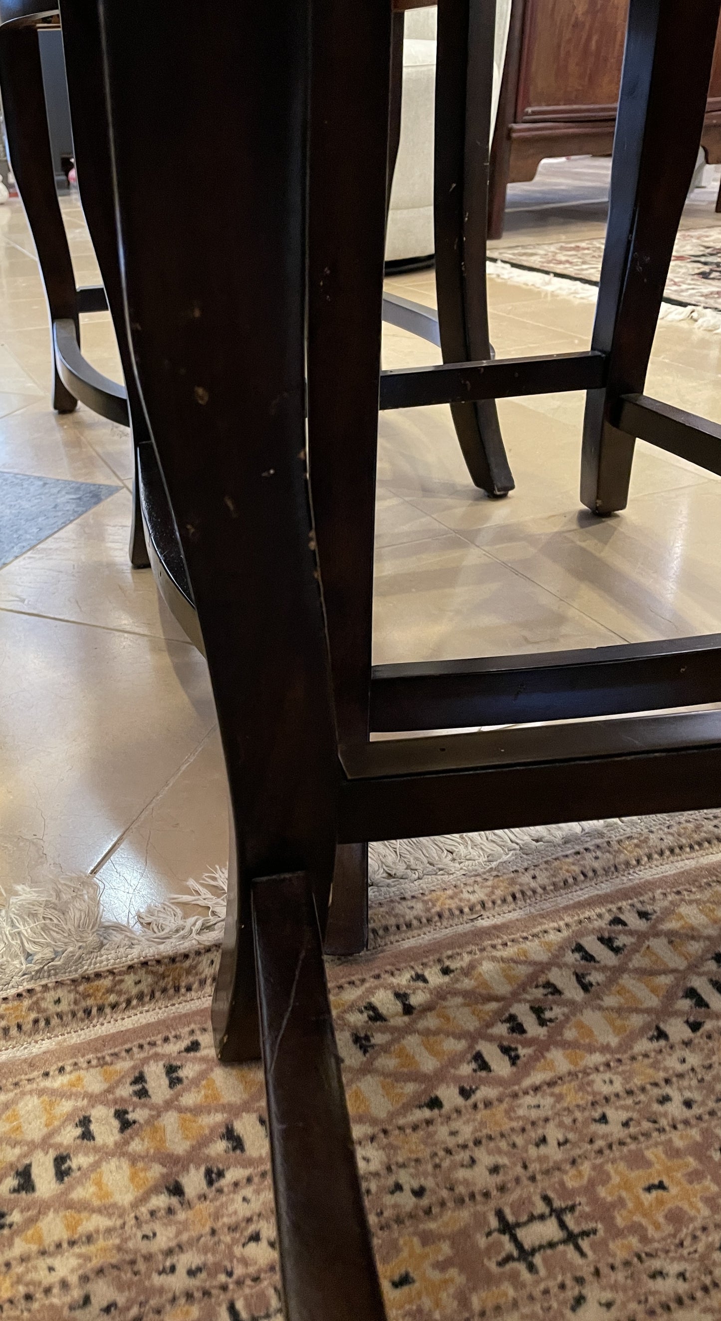 Houndstooth Swivel Barstool, AS IS Counter Height (Four available 0NT00E, 00F, 00G, 00H)