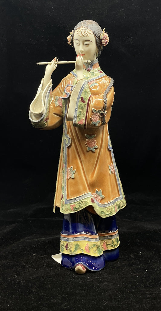 Shiwan Mudmen Geisha with Flute (0G2001)