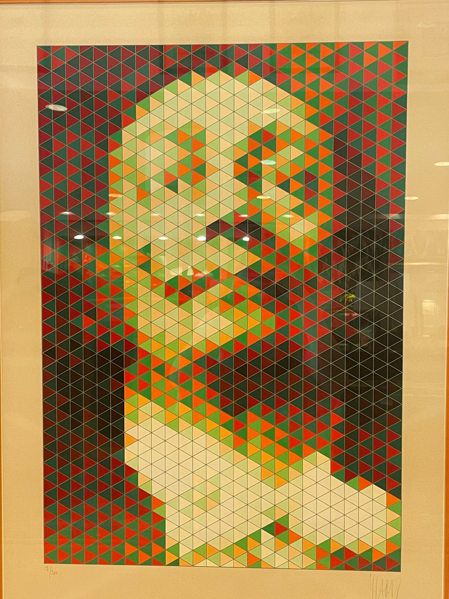 Yvaral Jean-Pierre Vasarely "Faces of Dali" OP Serigraph, 57/200 (0G5001)