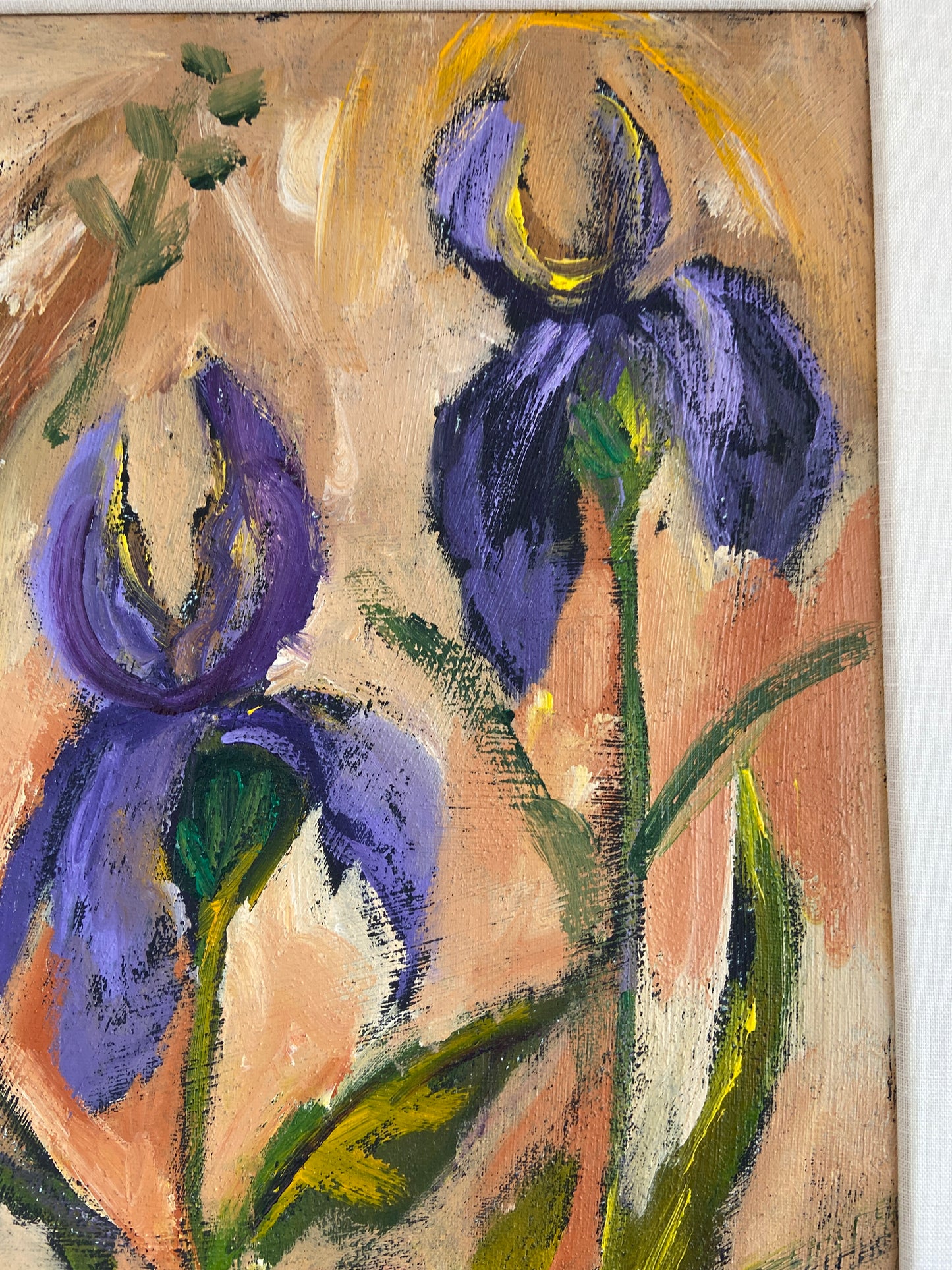 Irises Oil Painting