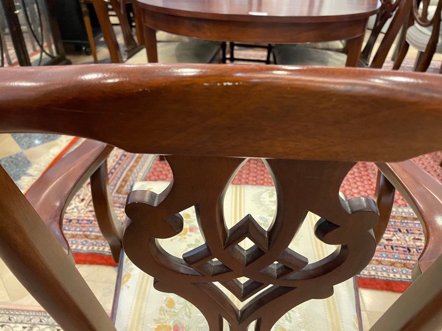 Henkel Harris Chippendale Dining Chairs, set of 6 (0C400I)