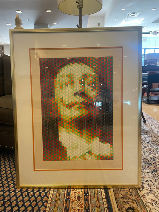 Yvaral Jean-Pierre Vasarely "Faces of Dali" OP Serigraph, 57/200 (0G5001)