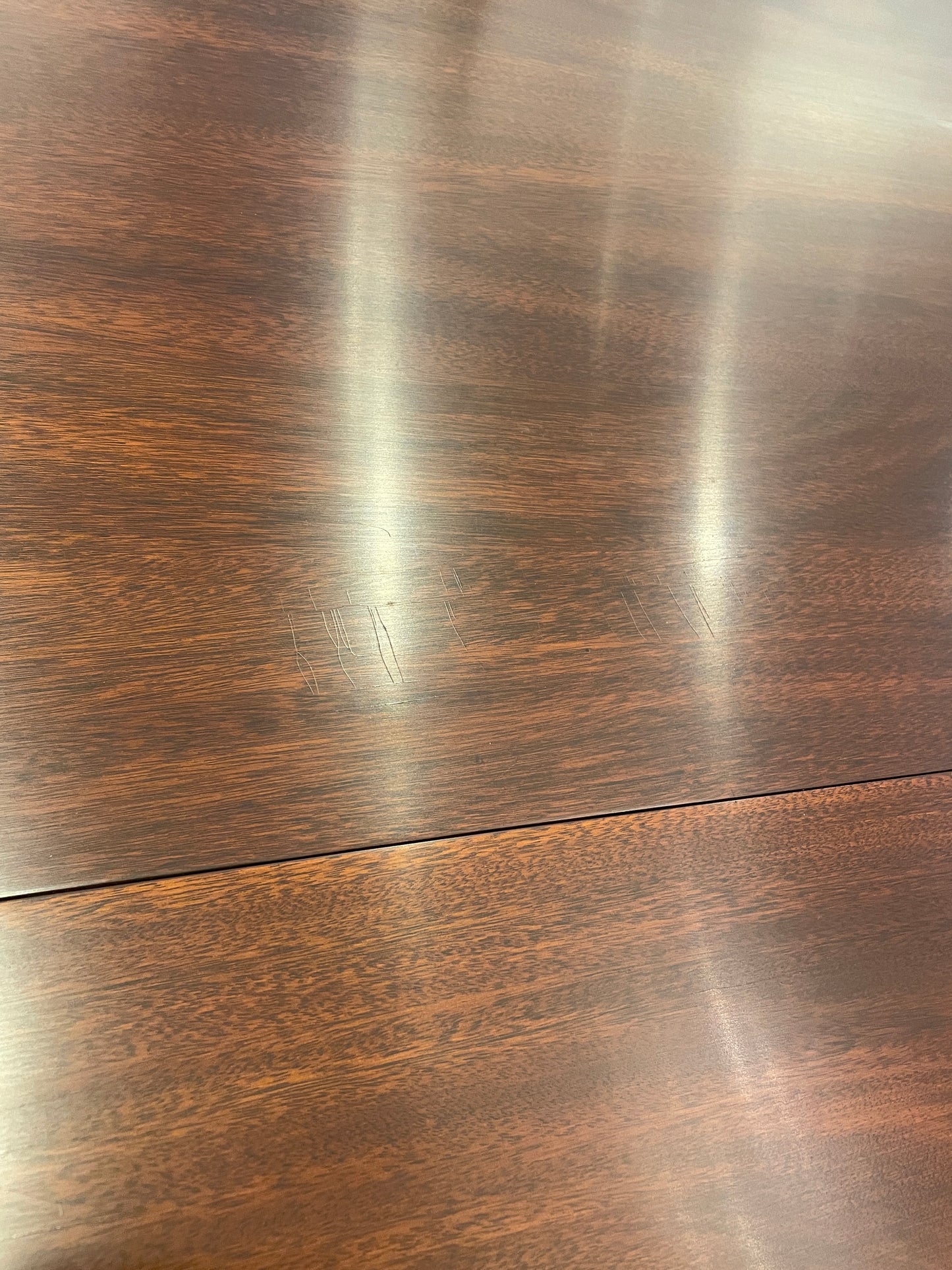 Mahogany Inlaid Dining Table, Oval (0C400J)