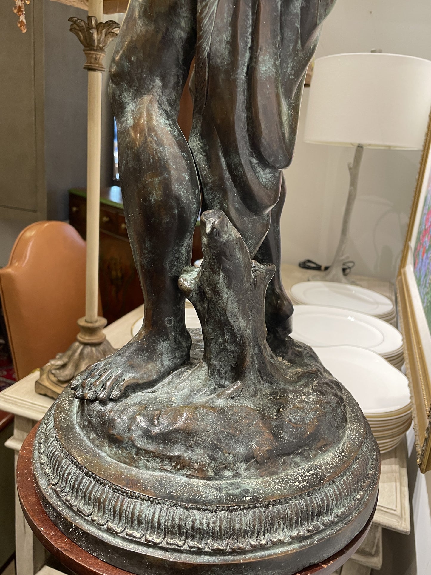 Maitland Smith Bronze Figural with Flowers (0JQ00A)
