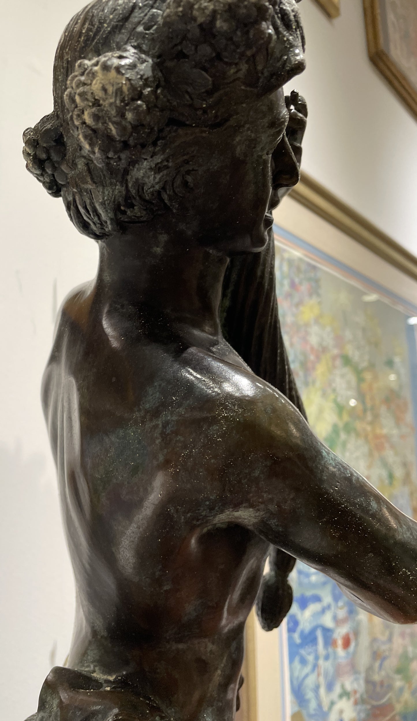Maitland Smith Bronze Figural with Flowers (0JQ00A)