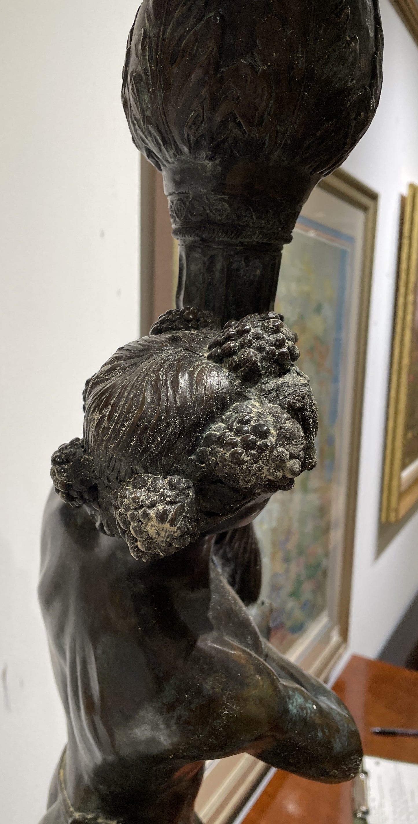 Maitland Smith Bronze Figural with Flowers (0JQ00A)