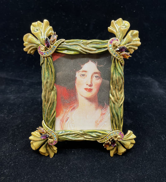 Jay Strongwater Green Enamel Frame (9RRK92)