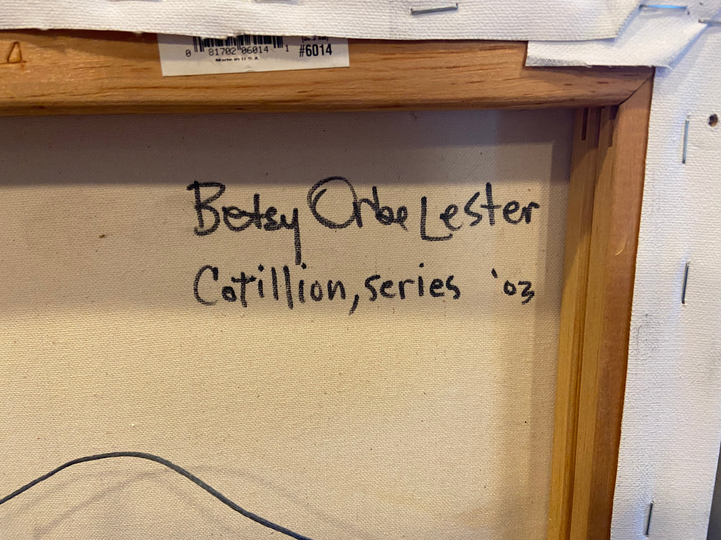Betsy Lester Canvas Multimedia Three-Piece Art Set Cotillion Series 2003