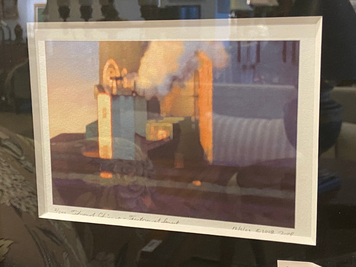 Robert Reddy "Through Chicago- Factory at Sunset" Giclee (20913)