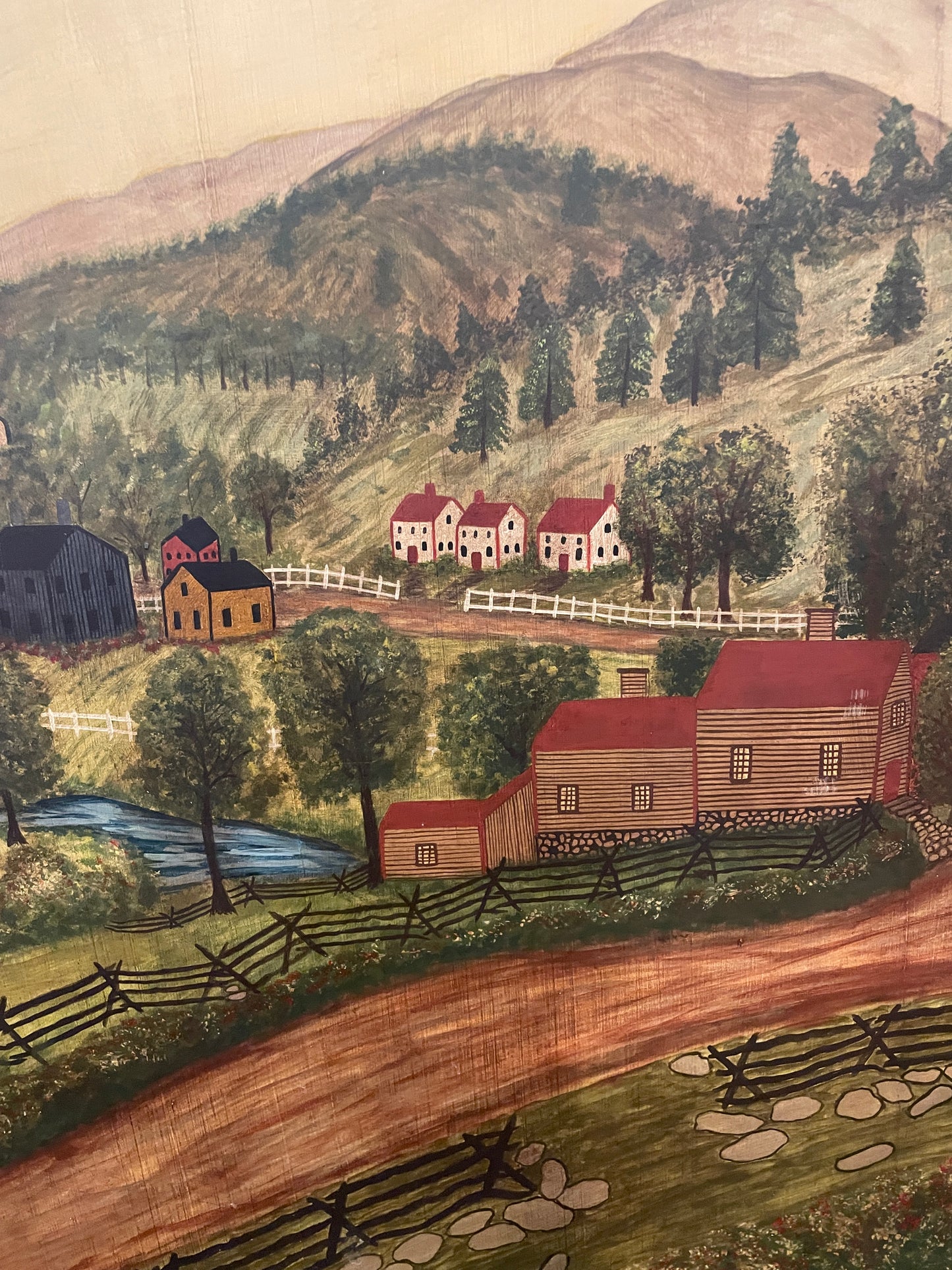 B. Peters Folk Art painting on board, 1987 (0C4016)