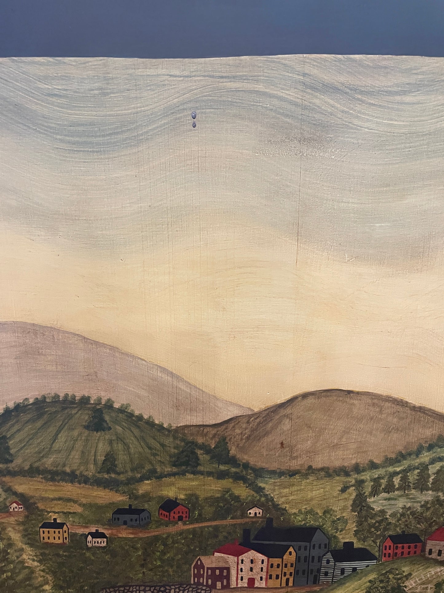 B. Peters Folk Art painting on board, 1987 (0C4016)